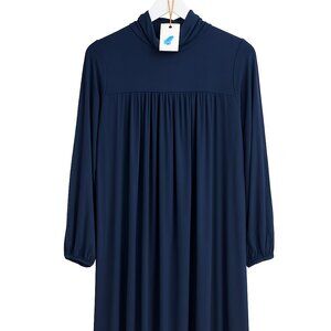 Clearance – Women’s Long Sleeve Jersey Swing Dress Blue | Sizes S, M, L, XL